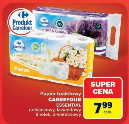 Papier toaletowy CARREFOUR ESSENTIAL