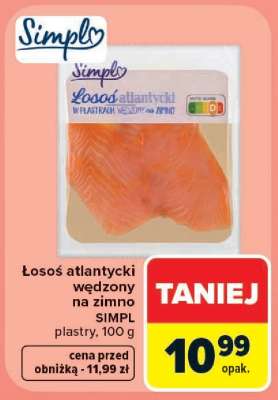 Łosoś atlantycki wędzony na zimno SIMPL