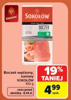 Boczek wędzony, surowy SOKOŁÓW