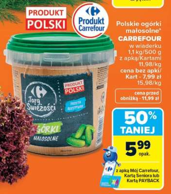 Polskie ogórki małosolne CARREFOUR