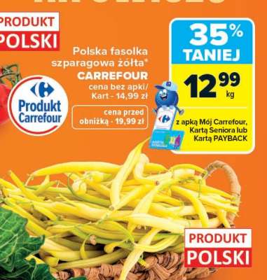 Polska fasolka szparagowa żółta