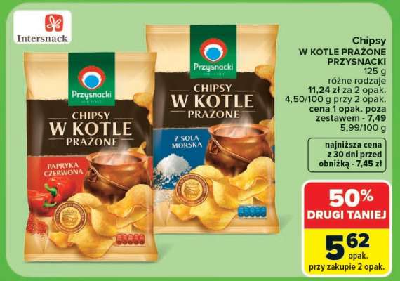 Chipsy W KOTLE PRAŻONE PRZYSNACKI