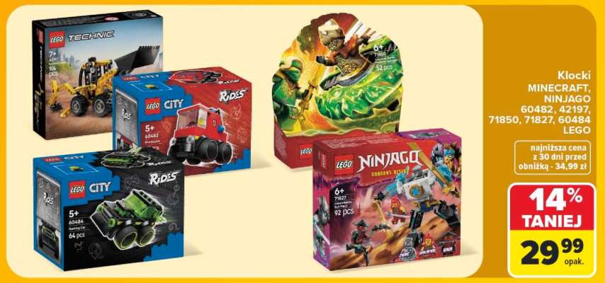 Klocki MINECRAFT, NINJAGO, LEGO