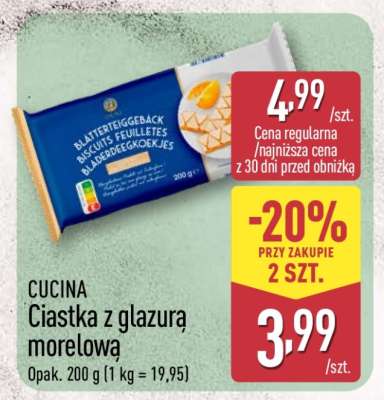 CUCINA Ciastka z glazurą morelową
