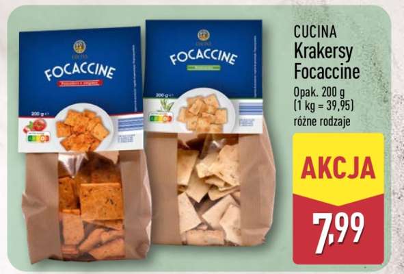 CUCINA Krakersy Focaccine