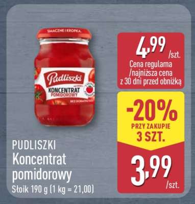 PUDLISZKI Koncentrat pomidorowy