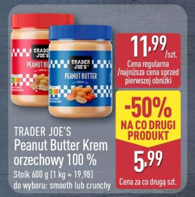 TRADER JOE’S Peanut Butter Krem orzechowy 100 %