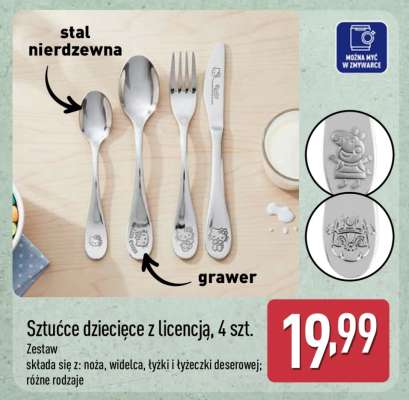 Sztućce dziecięce z licencją, 4 szt.
