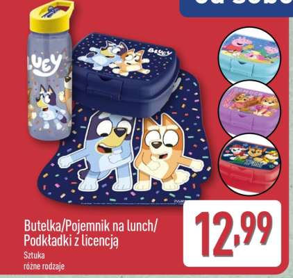 Butelka/Pojemnik na lunch/Podkładki z licencją