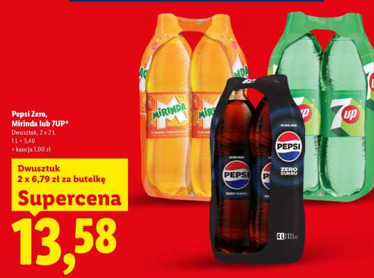 Pepsi Zero, Mirinda lub 7UP