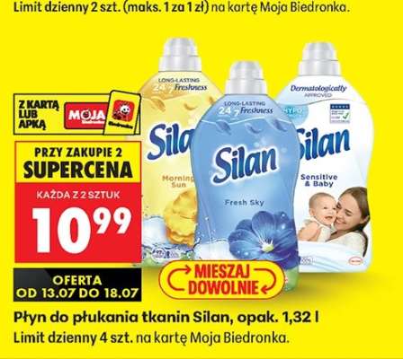 Płyn do płukania tkanin Silan, opak. 1,32 l