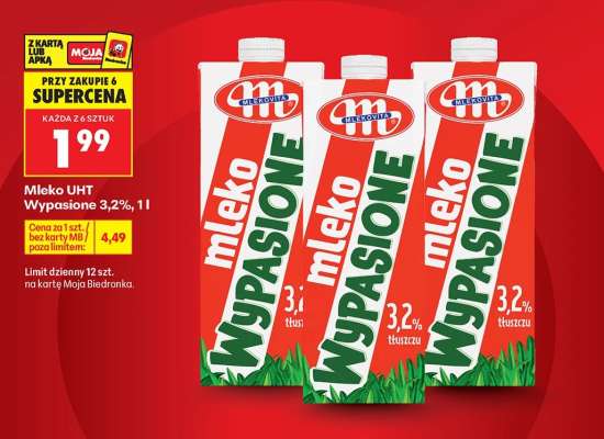 Mleko UHT Wypasione 3,2%, 1l