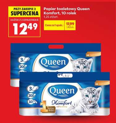 Papier toaletowy Queen Komfort 10 rolek