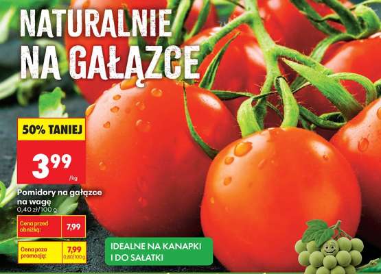 POMIDORY NA GAŁĄZCE NA WAGĘ