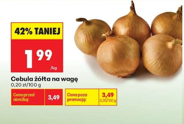 Cebula żółta na wage