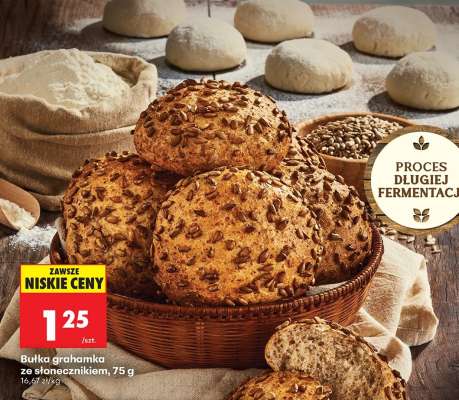 Bułka grahamka ze słonecznikiem, 75 g