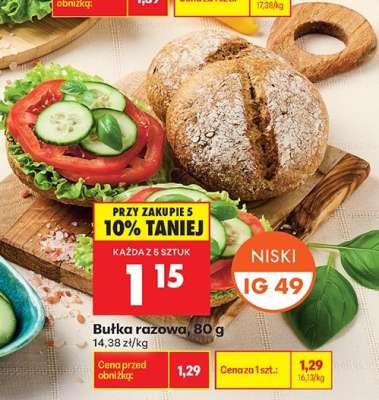 Bułka razowa 80 g