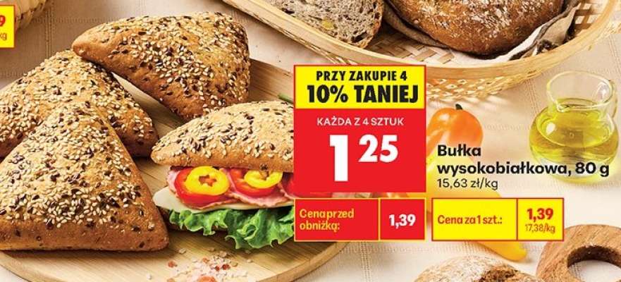 Bułka wysokobiałkowa 80 g