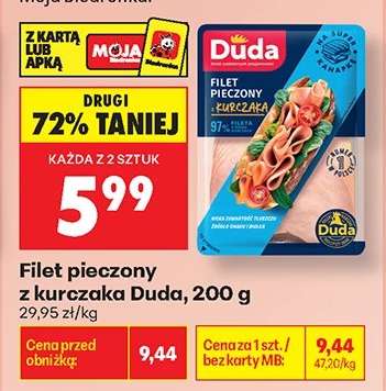 Filet pieczony z kurczaka Duda 200 g