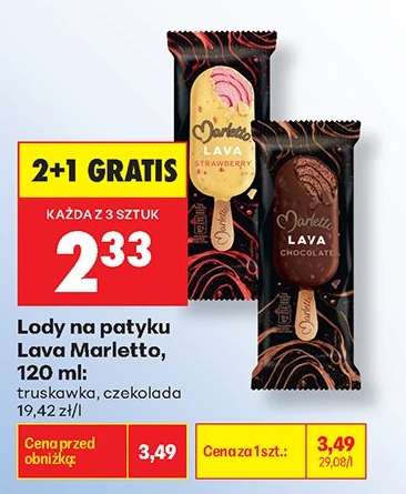 Lody na patyku Lava Marletto, 120 ml