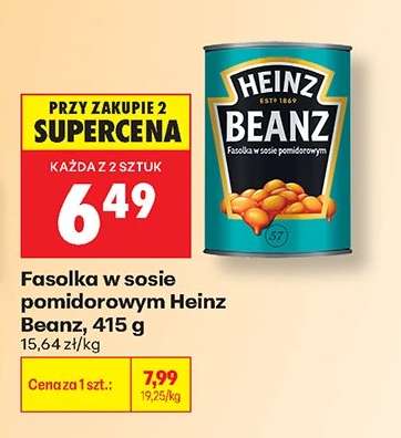 Fasolka w sosie pomidorowym Heinz Beanz, 415 g