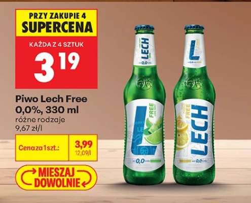 Piwo Lech Free 0,0%, 330 ml