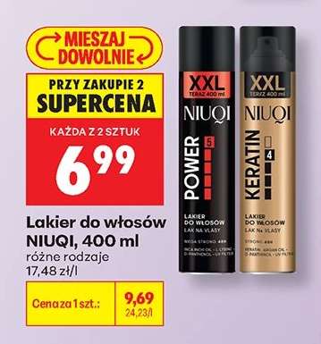 Lakier do włosów NIUQI, 400 ml