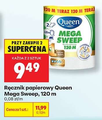 Ręcznik papierowy Queen Mega Sweep, 120 m