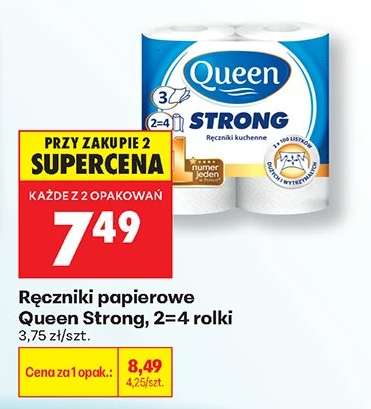 Ręczniki papierowe Queen Strong, 2=4 rolki