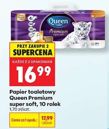 Papier toaletowy Queen Premium super soft, 10 rolek
