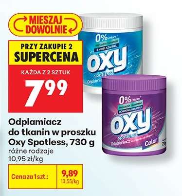 Odplamiacz do tkanin w proszku Oxy Spotless 730 g