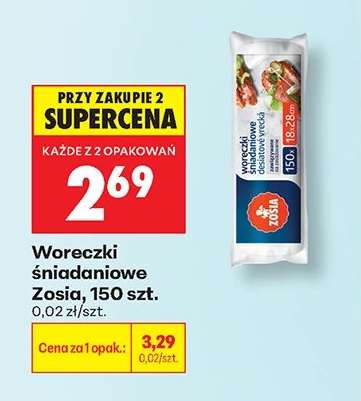 Woreczki śniadaniowe Zosia, 150 szt.