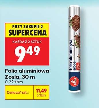 Folia aluminiowa Zosia, 30 m