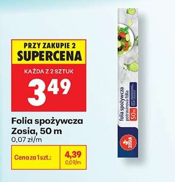 Folia spożywcza Zosia, 50 m