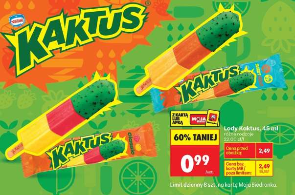 Lody Kaktus, 45 ml