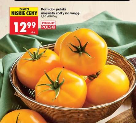 Pomidor polski mięsisty żółty na wage