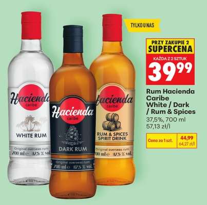 Rum Hacienda Caribe White / Dark / Rum & Spices