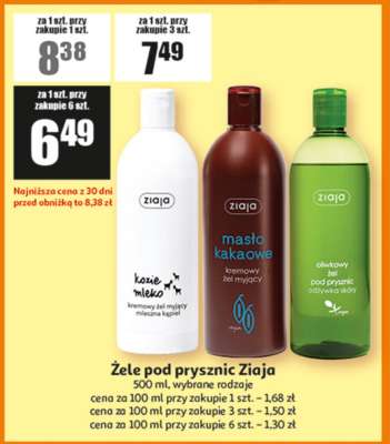 Żele pod prysznic Ziaja