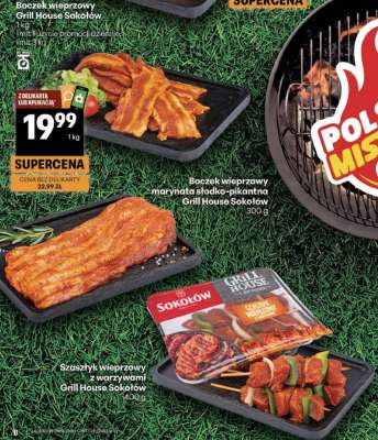 Boczek wieprzowy marynata słodko-pikantna Grill House Sokołów