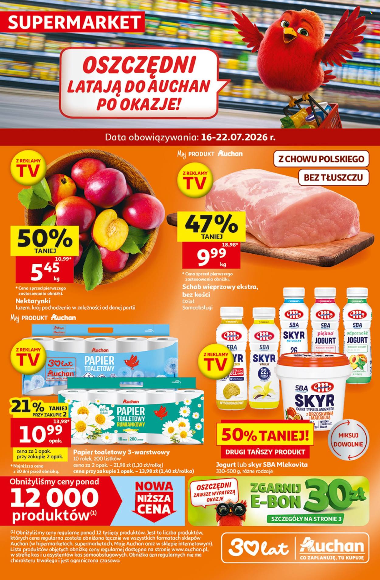 Leták Auchan - 16.7.2026 - 22.7.2026. Strana 1