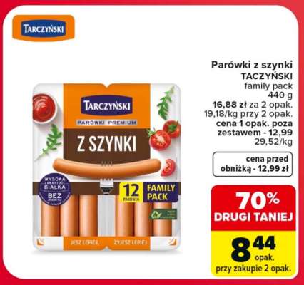 Parówki z szynki TACZYŃSKI