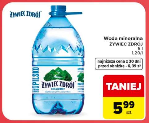 Woda mineralna ŻYWIEC ZDRÓJ