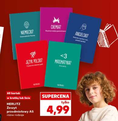 HERLITZ Zeszyt przedmiotowy A5 różne rodzaje