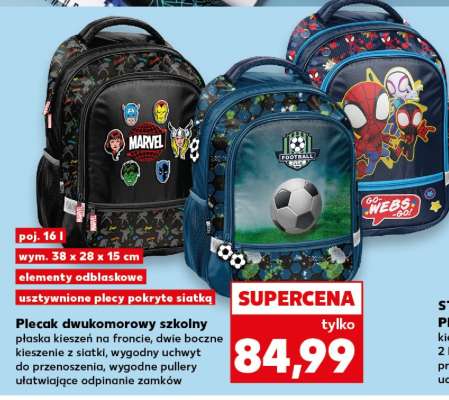 Plecak dwukomorowy szkolny