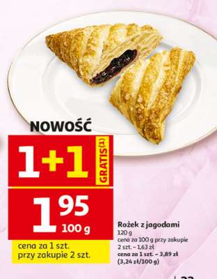 Rożek z jagodami