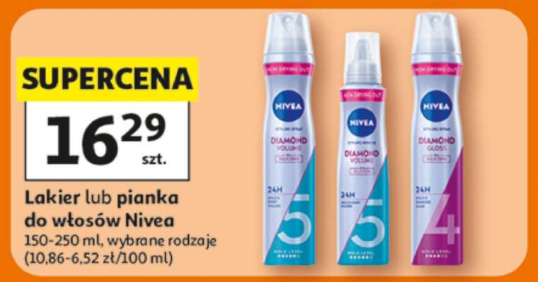 Lakier lub pianka do włosów Nivea