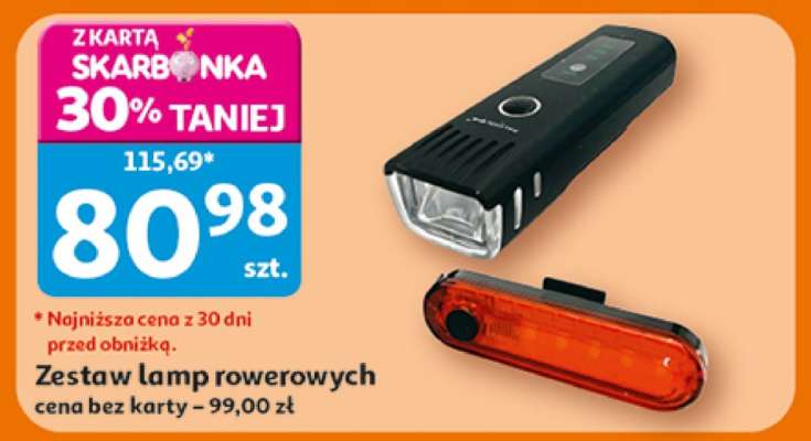 Zestaw lamp rowerowych