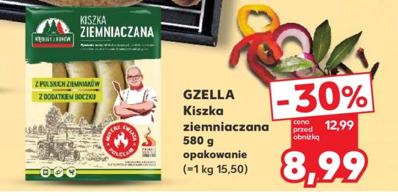 GZELLA Kiszka ziemniaczana 580 g opakowanie