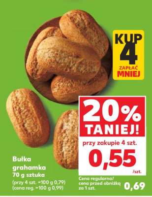 Bułka grahamka 70 g sztuka