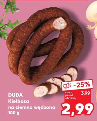 DUDA Kiełbasa na ciemno wędzona 100 g
